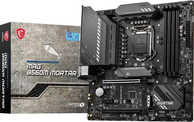 Alt view image 7 of 7 - MSI MAG B560M MORTAR LGA 1200 Intel B560 Micro ATX Intel Motherboard
