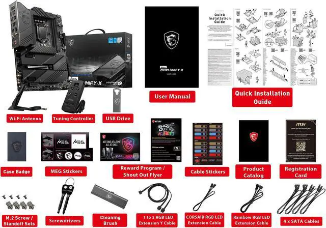 Alt view image 8 of 10 - MSI MEG Z590 UNIFY-X LGA 1200 Intel Z590 ATX Intel Motherboard