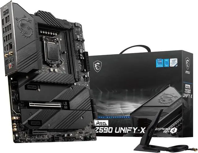 Alt view image 9 of 10 - MSI MEG Z590 UNIFY-X LGA 1200 Intel Z590 ATX Intel Motherboard