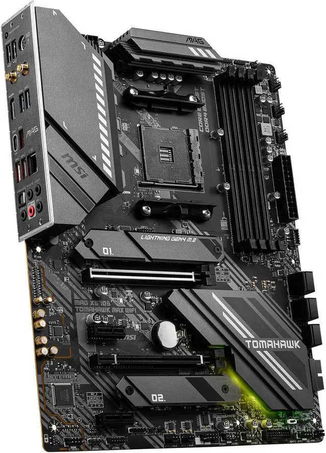 Alt view image 4 of 9 - MSI MAG X570S TOMAHAWK MAX WIFI AM4 AMD X570 USB 3.0 ATX AMD Motherboard