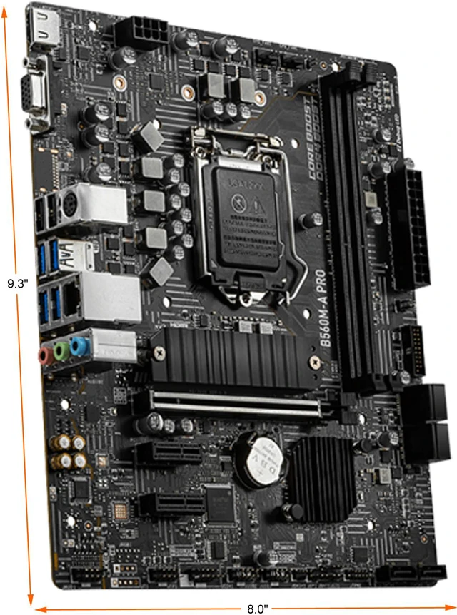 Alt view image 2 of 2 - MSI B560M-A PRO LGA 1200 Intel B560 Micro ATX Intel Motherboard