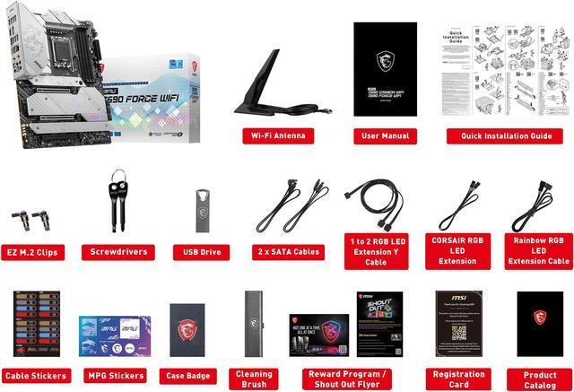 Alt view image 9 of 9 - MSI MPG Z690 FORCE WIFI DDR5 LGA 1700 Intel Z690 SATA 6Gb/s ATX Intel Motherboard