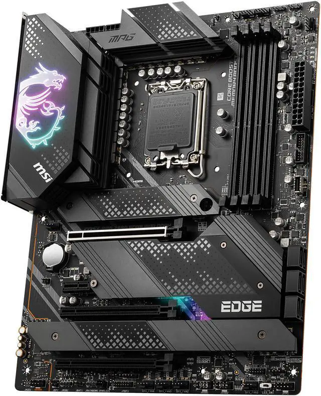 Alt view image 3 of 9 - MSI MPG Z690 EDGE WIFI DDR4 LGA 1700 ATX Intel Motherboard