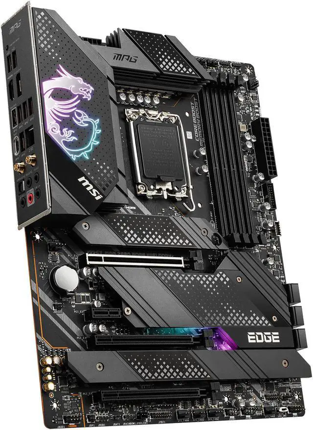 Alt view image 4 of 9 - MSI MPG Z690 EDGE WIFI DDR4 LGA 1700 ATX Intel Motherboard