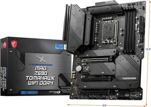 Alt view image 10 of 10 - MSI MAG Z690 TOMAHAWK WIFI DDR4 LGA 1700 ATX Intel Motherboard