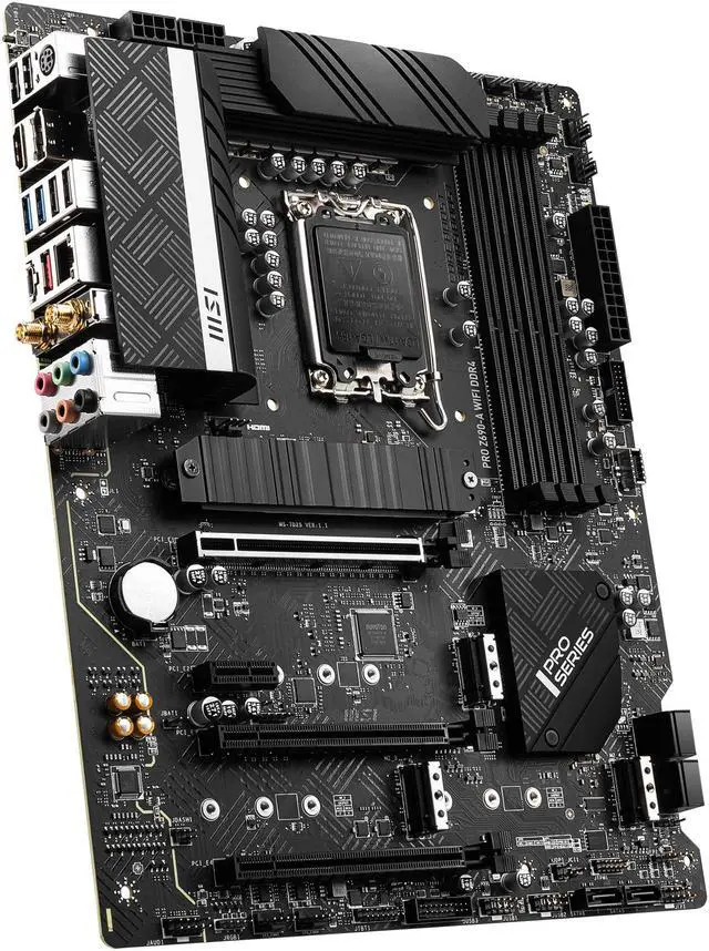 Alt view image 4 of 9 - MSI PRO Z690-A WIFI DDR4 LGA 1700 Intel Z690 SATA 6Gb/s ATX Intel Motherboard
