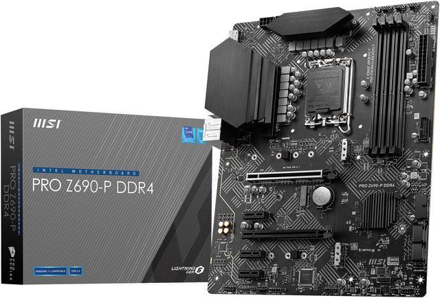 Alt view image 8 of 9 - MSI PRO Z690-P DDR4 LGA 1700 Intel Z690 SATA 6Gb/s ATX Intel Motherboard