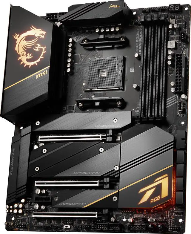 Alt view image 4 of 13 - MSI MEG X570S ACE MAX AM4 AMD X570 USB 3.0 ATX AMD Motherboard