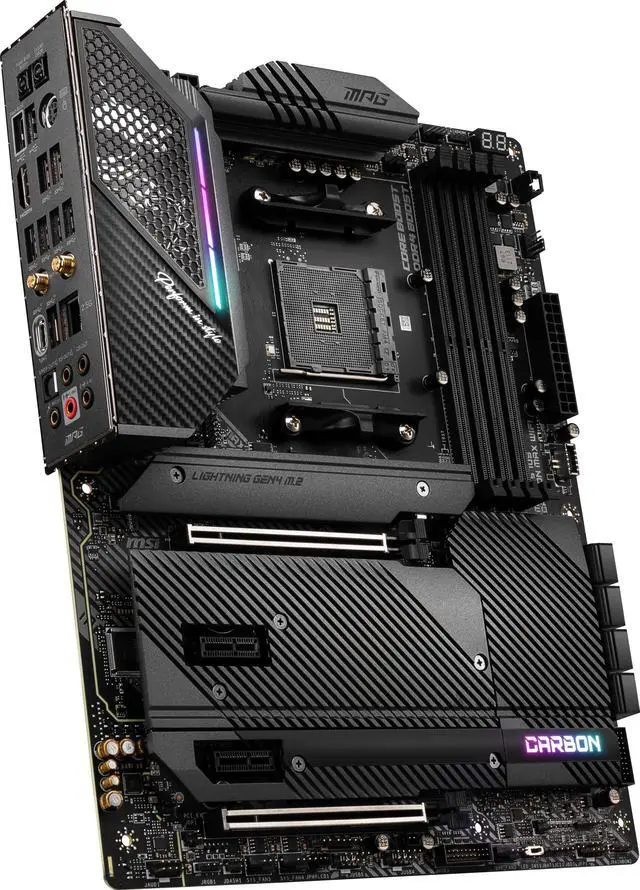 Alt view image 4 of 8 - MSI MPG X570S CARBON MAX WIFI AM4 AMD X570 USB 3.0 HDMI ATX AMD Motherboard