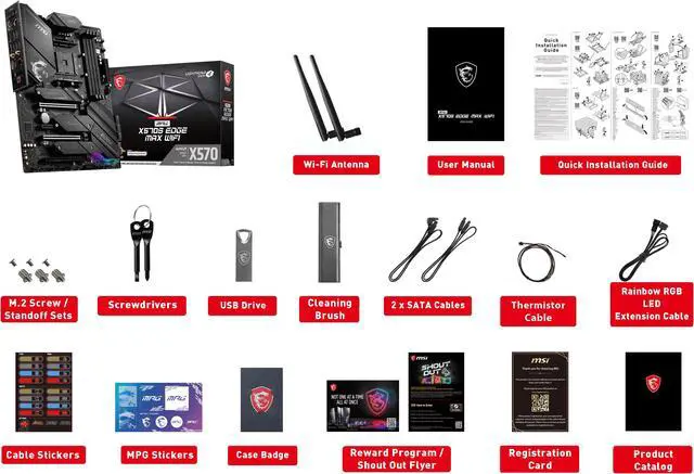 Alt view image 6 of 8 - MSI MPG X570S EDGE MAX WIFI AM4 AMD X570 USB 3.0 ATX AMD Motherboard