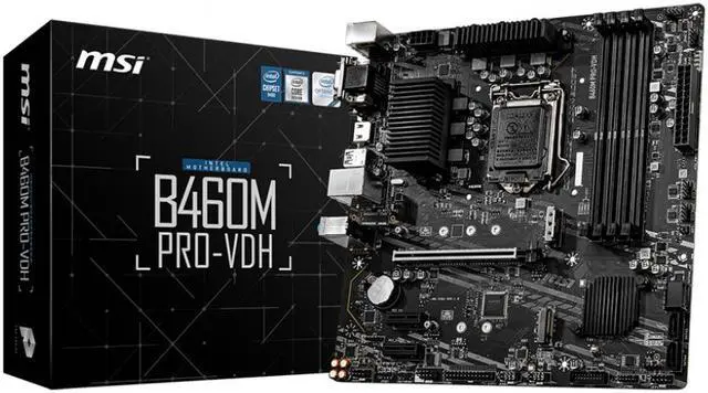 Alt view image 5 of 5 - MSI B460M PRO-VDH LGA 1200 Intel B460 Micro ATX Intel Motherboard