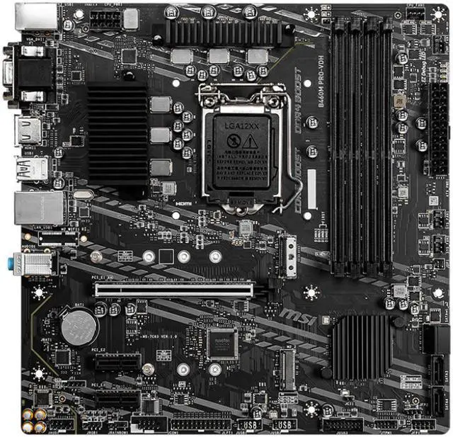 Main image of MSI B460M PRO-VDH LGA 1200 Intel B460 Micro ATX Intel Motherboard
