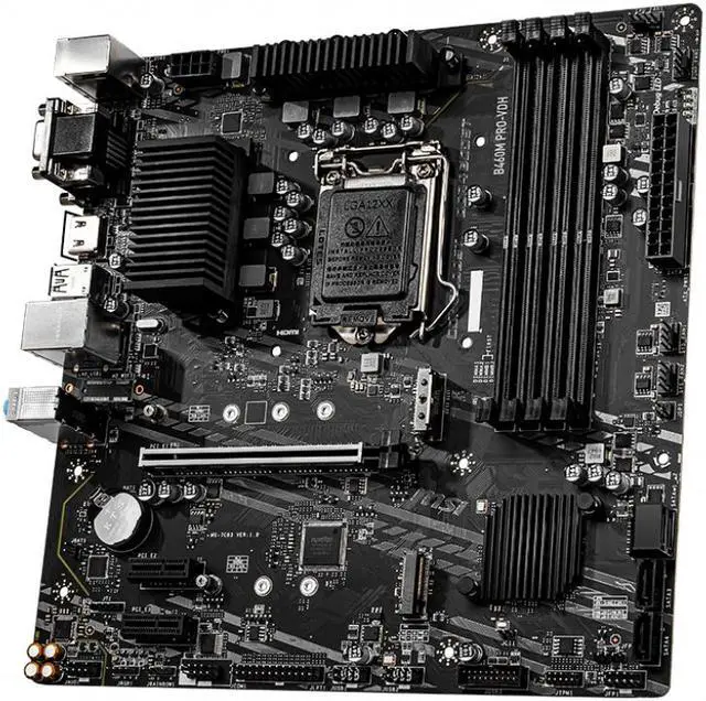 Alt view image 2 of 5 - MSI B460M PRO-VDH LGA 1200 Intel B460 Micro ATX Intel Motherboard