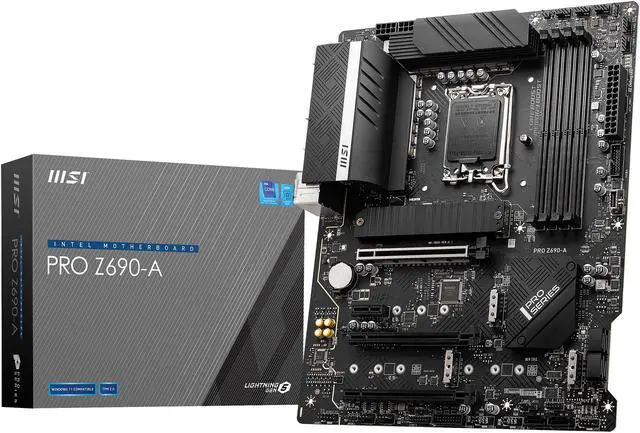Alt view image 8 of 9 - MSI PRO Z690-A DDR5 LGA 1700 Intel Z690 SATA 6Gb/s ATX Intel Motherboard