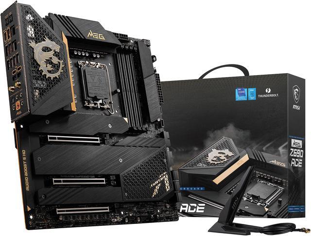 Alt view image 9 of 10 - MSI MEG Z690 ACE DDR5 LGA 1700 Intel Z690 SATA 6Gb/s Extended ATX Intel Motherboard