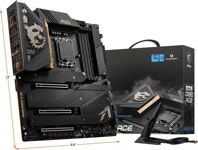 Alt view image 10 of 10 - MSI MEG Z690 ACE DDR5 LGA 1700 Intel Z690 SATA 6Gb/s Extended ATX Intel Motherboard