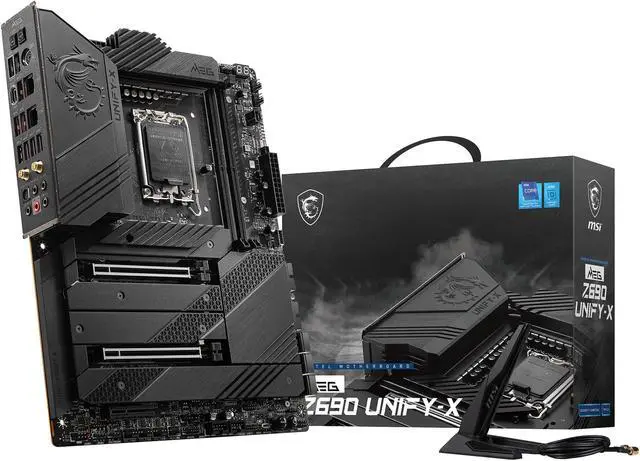 Alt view image 9 of 10 - MSI MEG Z690 UNIFY-X DDR5 LGA 1700 Intel Z690 SATA 6Gb/s ATX Intel Motherboard