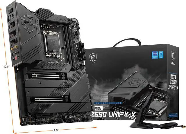 Alt view image 10 of 10 - MSI MEG Z690 UNIFY-X DDR5 LGA 1700 Intel Z690 SATA 6Gb/s ATX Intel Motherboard