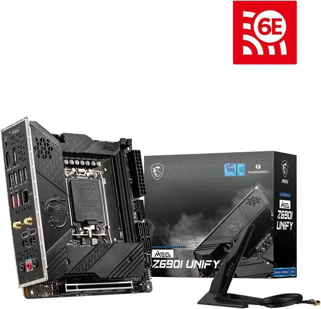 Alt view image 9 of 11 - MSI MEG Z690I UNIFY DDR5 LGA 1700 Intel Z690 SATA 6Gb/s Mini ITX Intel Motherboard