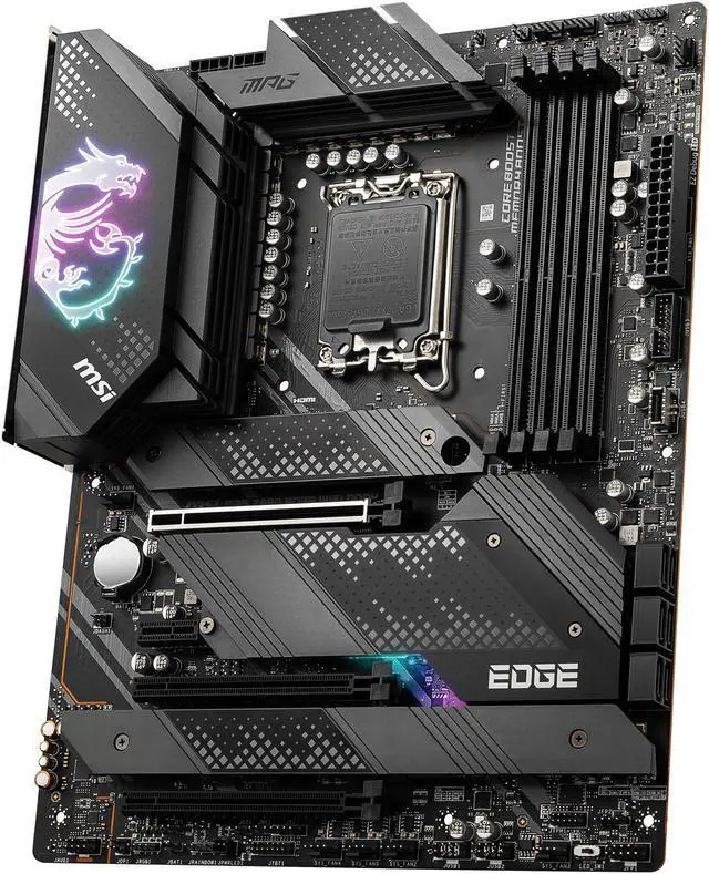 Alt view image 2 of 4 - MSI MPG Z690 EDGE WIFI DDR5 LGA 1700 Intel Z690 SATA 6Gb/s ATX Intel Motherboard
