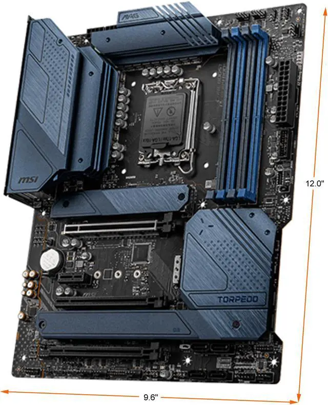 Alt view image 3 of 4 - MSI MAG Z690 TORPEDO LGA 1700 Intel Z690 SATA 6Gb/s ATX Intel Motherboard