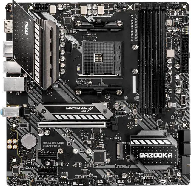 Main image of MSI MAG B550M BAZOOKA AM4 AMD B550 Micro ATX AMD Motherboard