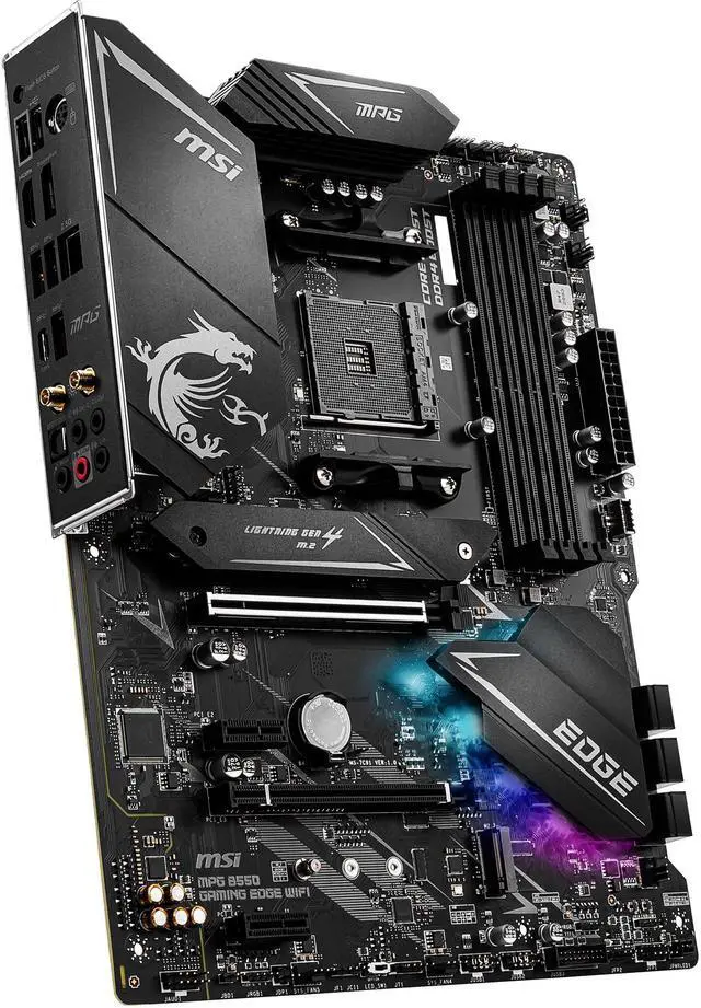 Alt view image 5 of 9 - MSI MPG B550 GAMING EDGE WIFI AM4 AMD B550 ATX AMD Motherboard