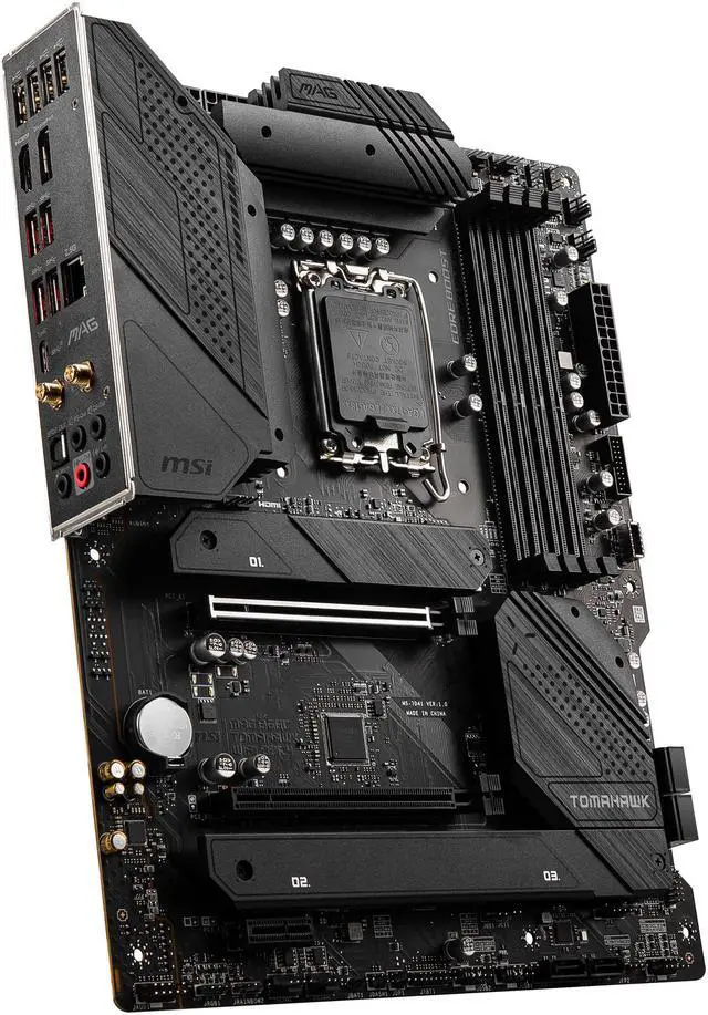 Alt view image 3 of 8 - MSI MAG B660 TOMAHAWK WIFI DDR4 LGA 1700 Intel B660 SATA 6Gb/s ATX Intel Motherboard