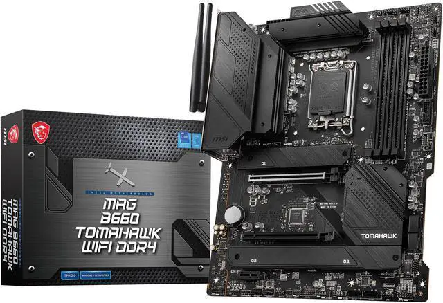 Alt view image 8 of 8 - MSI MAG B660 TOMAHAWK WIFI DDR4 LGA 1700 Intel B660 SATA 6Gb/s ATX Intel Motherboard