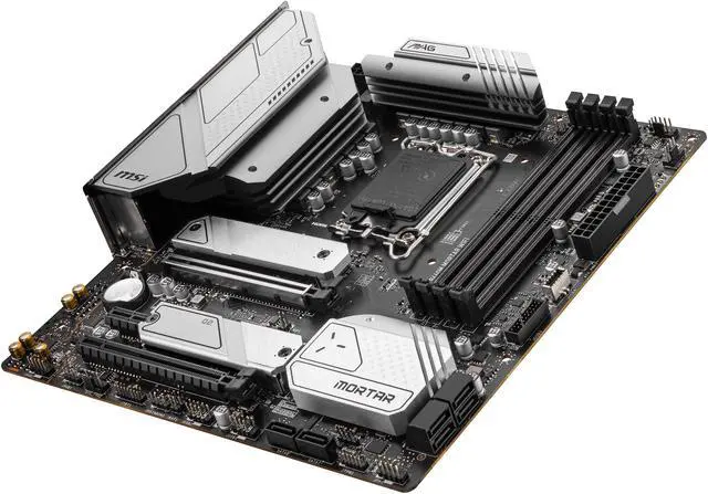 Alt view image 5 of 8 - MSI MAG B660M MORTAR WIFI DDR5 LGA 1700 Intel B660 SATA 6Gb/s Micro ATX Intel Motherboard