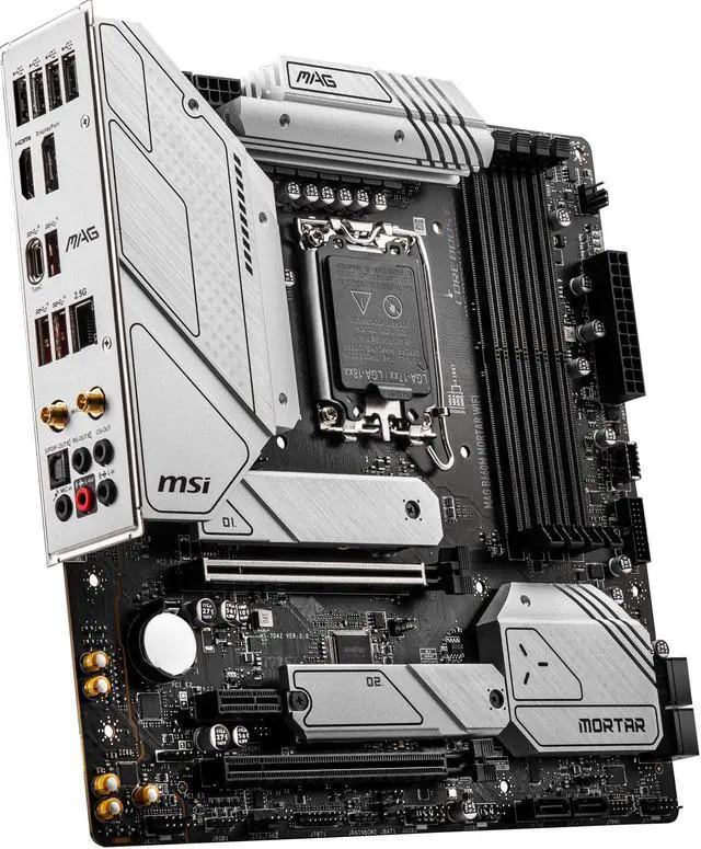 Alt view image 3 of 8 - MSI MAG B660M MORTAR WIFI DDR5 LGA 1700 Intel B660 SATA 6Gb/s Micro ATX Intel Motherboard