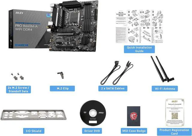 Alt view image 6 of 7 - MSI PRO B660M-A WIFI DDR4 LGA 1700

* Dedicated LGA1700 mounting bracket is required. Intel B660 Micro ATX Intel Motherboard