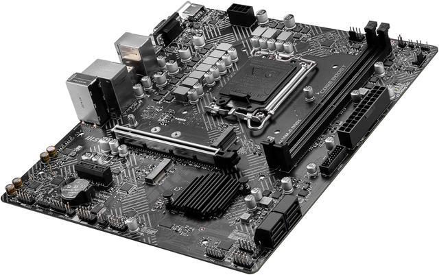 Alt view image 4 of 7 - MSI PRO H610M-G DDR4 LGA 1700 Intel H610 SATA 6Gb/s Micro ATX Intel Motherboard