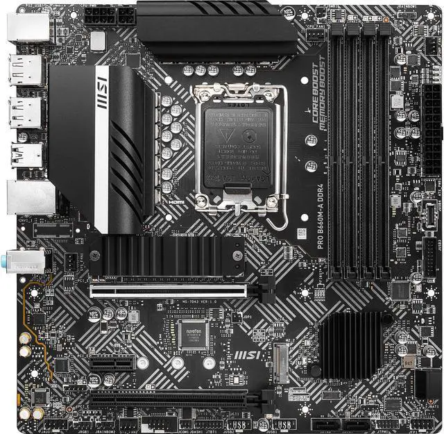 Main image of MSI PRO PRO B660M-A DDR4 LGA 1700 Intel B660 SATA 6Gb/s Micro ATX Intel Motherboard