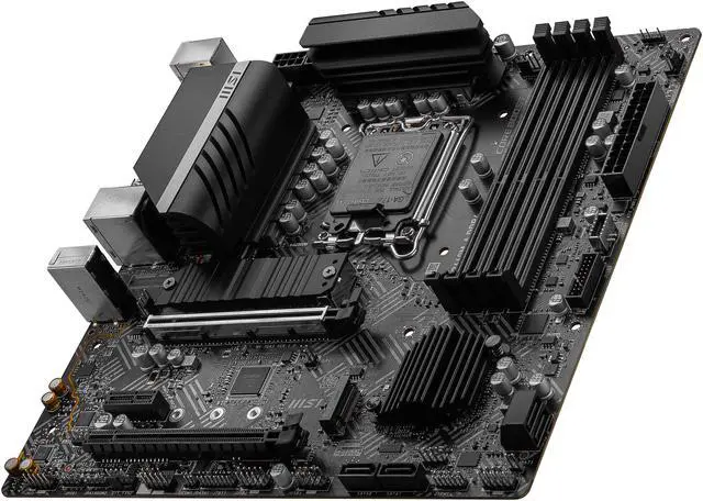 Alt view image 2 of 8 - MSI PRO PRO B660M-A DDR4 LGA 1700 Intel B660 SATA 6Gb/s Micro ATX Intel Motherboard