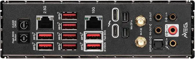 Alt view image 6 of 10 - MSI MEG Z690 GODLIKE DDR5 LGA 1700 Intel Z690 SATA 6Gb/s Extended ATX Intel Motherboard