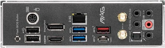 Alt view image 5 of 7 - MSI MAG B550 TOMAHAWK MAX WIFI, AMD B550 ATX AM4, 4 Dimm DDR4, PCIE 4.0, M.2 x 2, USB 3.2 Ports, JRGB JRAINBOW, WIFI 6