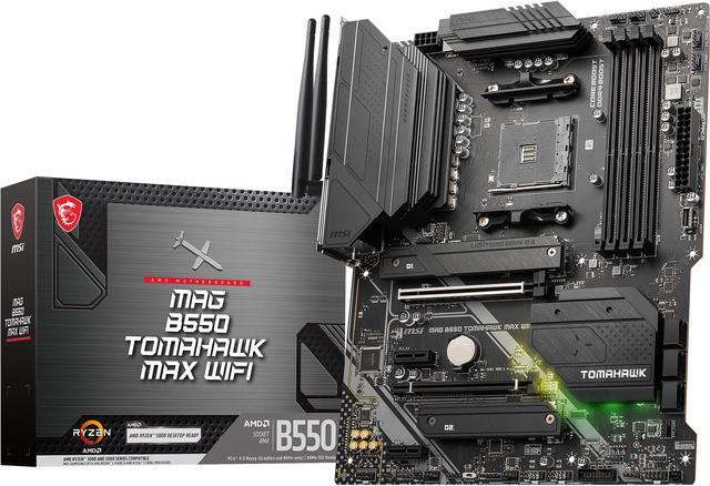 Alt view image 7 of 7 - MSI MAG B550 TOMAHAWK MAX WIFI, AMD B550 ATX AM4, 4 Dimm DDR4, PCIE 4.0, M.2 x 2, USB 3.2 Ports, JRGB JRAINBOW, WIFI 6