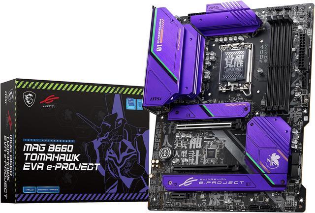 Alt view image 11 of 11 - MSI MAG B660 TOMAHAWK EVA e-PROJECT DDR5 LGA 1700 Intel B660 SATA 6Gb/s ATX Intel Motherboard