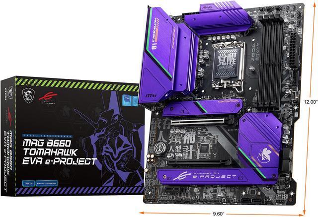 Alt view image 12 of 11 - MSI MAG B660 TOMAHAWK EVA e-PROJECT DDR5 LGA 1700 Intel B660 SATA 6Gb/s ATX Intel Motherboard