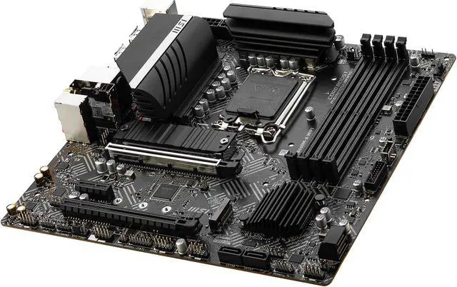 Alt view image 4 of 8 - MSI PRO B660M-A WIFI DDR5 LGA 1700 Intel B660 SATA 6Gb/s Micro ATX Intel Motherboard