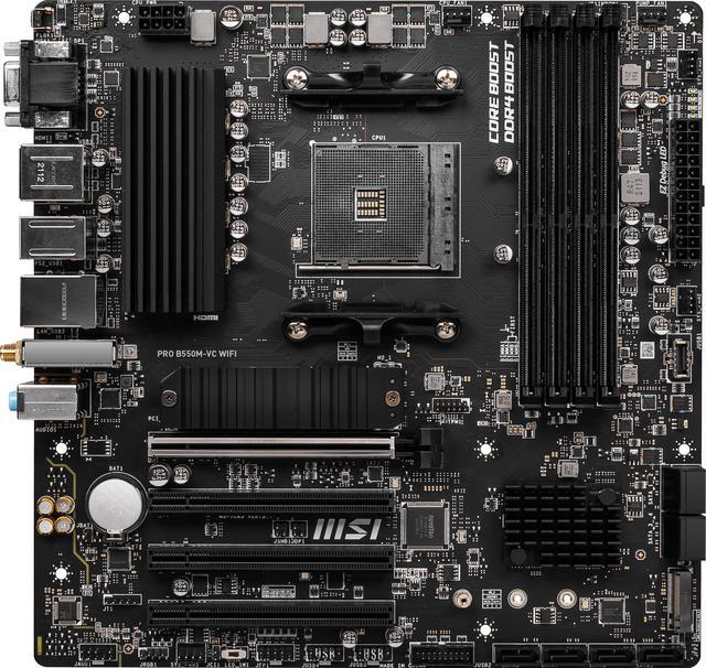 Alt view image 3 of 7 - MSI PRO PRO B550M-VC WIFI AM4 AMD B550 MATX AMD Motherboard