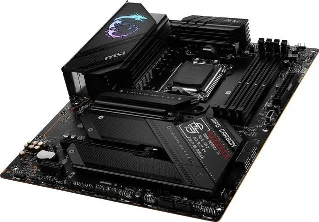 Alt view image 4 of 7 - MSI MPG B650 CARBON WIFI AM5 AMD B650 SATA 6Gb/s DDR5 Ryzen 7000 ATX Motherboard