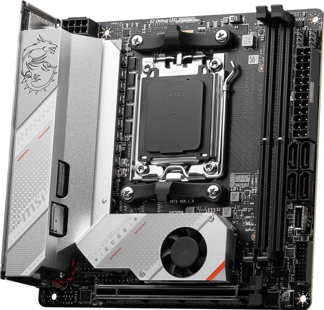 Alt view image 6 of 8 - MSI MPG B650I EDGE WIFI AM5 AMD B650 SATA 6Gb/s DDR5 Ryzen 7000 Mini ITX Motherboard