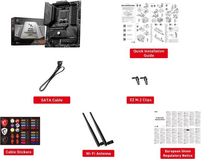 Alt view image 7 of 7 - MSI MAG B650 TOMAHAWK WIFI AM5 AMD B650 SATA 6Gb/s DDR5 Ryzen 7000 ATX Motherboard