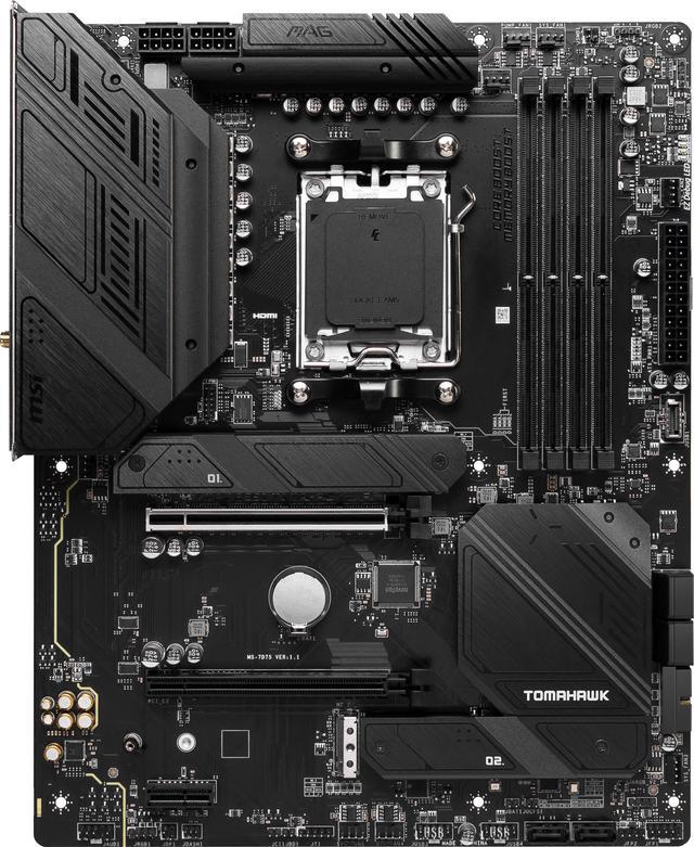 Alt view image 2 of 7 - MSI MAG B650 TOMAHAWK WIFI AM5 AMD B650 SATA 6Gb/s DDR5 Ryzen 7000 ATX Motherboard