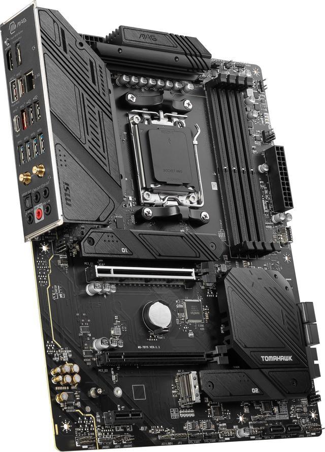 Alt view image 6 of 7 - MSI MAG B650 TOMAHAWK WIFI AM5 AMD B650 SATA 6Gb/s DDR5 Ryzen 7000 ATX Motherboard