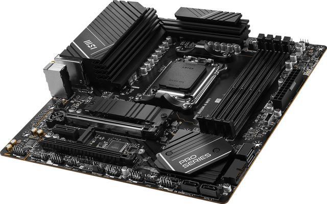 Alt view image 5 of 8 - MSI PRO B650M-A WIFI AM5 AMD B650 SATA 6Gb/s DDR5 Ryzen 7000 Micro ATX Motherboard