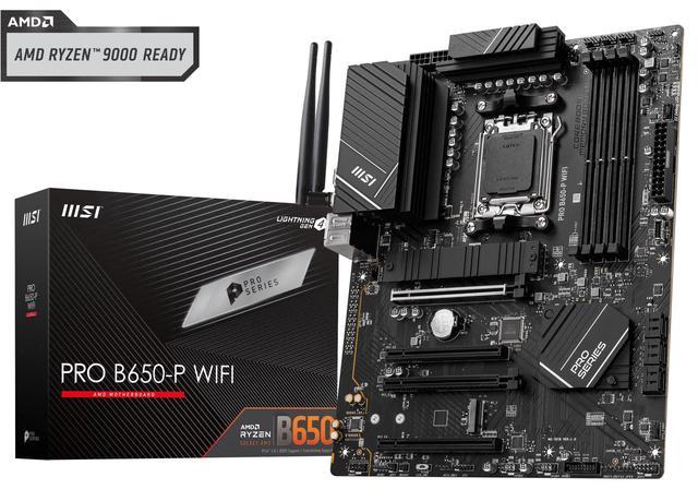 MSI PRO B650-P WIFI AM5 AMD B650 SATA 6Gb/s DDR5 Ryzen 7000 ATX Motherboard