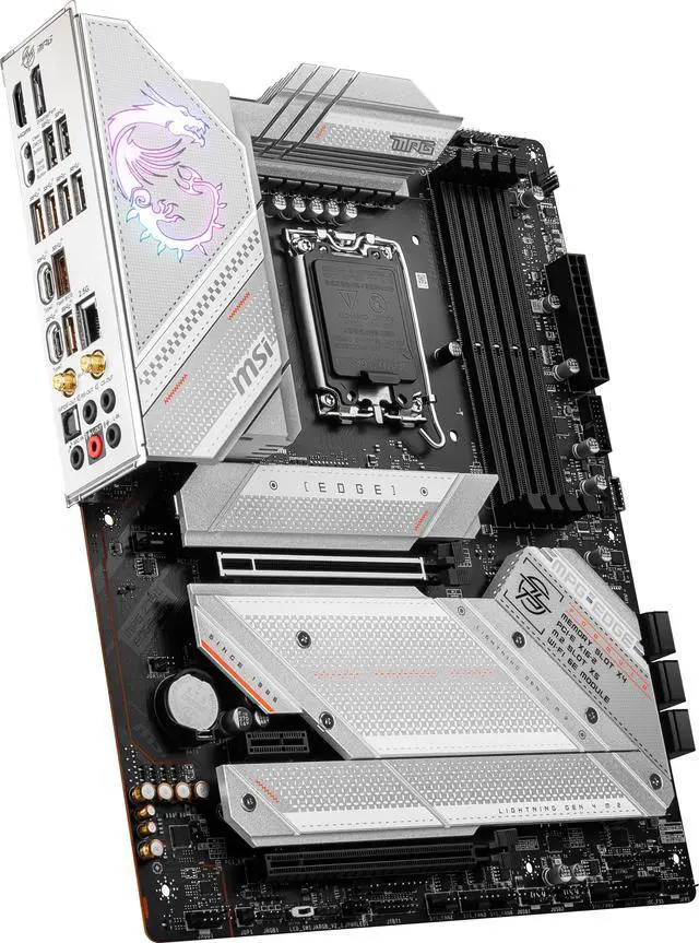 Alt view image 3 of 8 - MSI MPG Z790 EDGE WIFI LGA 1700 Intel Z790 SATA 6Gb/s DDR5 ATX Motherboard